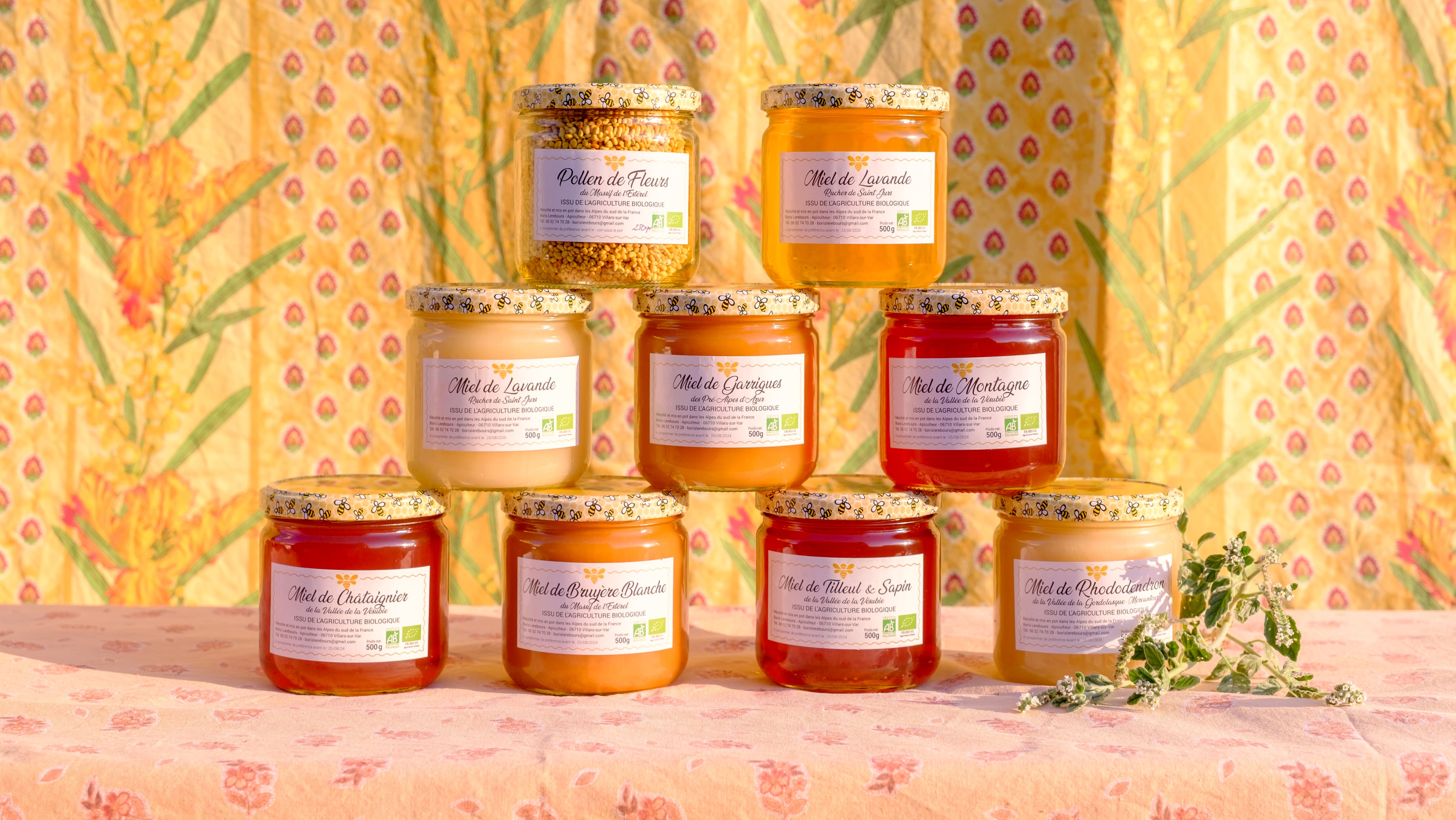Honey jars from Boris Lerebours, taken by Isabel Dröge